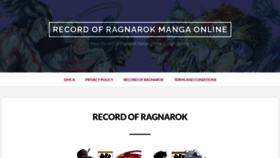 What Record-of-ragnarok-manga.com website looked like in 2023 (This year)