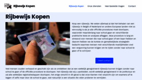 What Rijbewijskopennederlandonline.com website looked like in 2023 (This year)