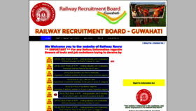 What Rrbguwahati.gov.in website looked like in 2023 (This year)