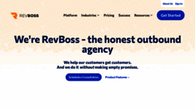 What Revboss.com website looked like in 2023 (This year)