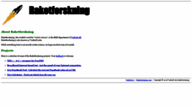 What Raketforskning.com website looked like in 2023 (This year)