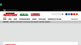 What Rotherhamadvertiser.co.uk website looked like in 2023 (This year)