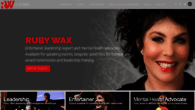 What Rubywax.co.uk website looked like in 2023 (This year)