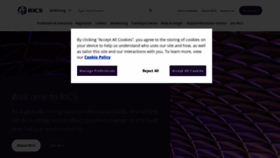What Rics.org website looked like in 2023 (This year)