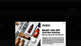 What Redken.com website looked like in 2023 (This year)