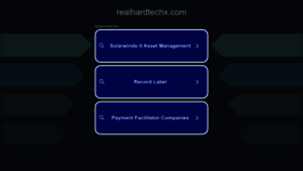 What Realhardtechx.com website looked like in 2023 (This year)