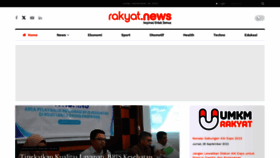 What Rakyat.news website looked like in 2023 (This year)