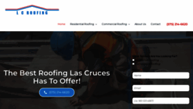 What Roofersinlascrucesnm.com website looked like in 2023 (This year)