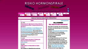 What Risiko-hormonspirale.de website looked like in 2023 (This year)