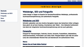 What Robles-design.de website looked like in 2023 (This year)