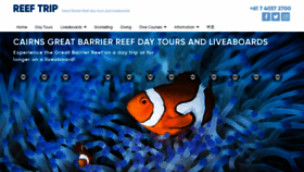 What Reeftrip.com website looked like in 2023 (This year)