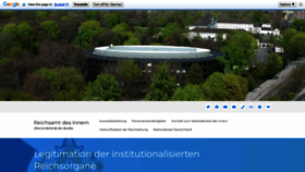 What Reichsamt.info website looked like in 2023 (This year)