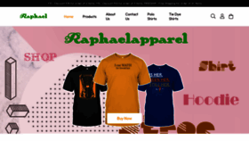 What Raphaelapparel.com website looked like in 2023 (This year)