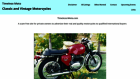 What Robinsclassicmotorcycles.com website looked like in 2023 (This year)