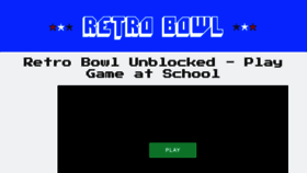 What Retrobowlunblocked.com website looked like in 2023 (This year)
