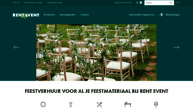 What Rentevent.be website looked like in 2023 (This year)