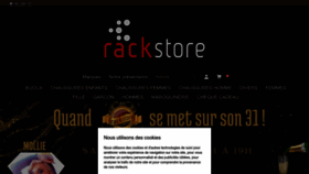 What Rackstore.be website looked like in 2023 (This year)