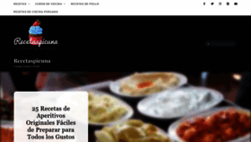 What Recetaspicuna.com website looked like in 2023 (This year)