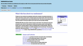 What Random.org website looked like in 2023 (This year)