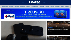What Radarbo.com.br website looked like in 2023 (This year)