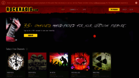 What Rockradio.com website looked like in 2023 (This year)