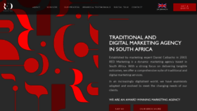 What Redmarketing.co.za website looked like in 2023 (This year)