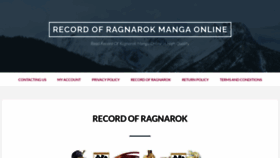 What Recordofragnarok.com website looked like in 2023 (1 year ago)