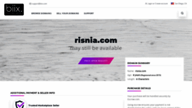 What Risnia.com website looked like in 2023 (This year)