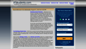 What Rtstudents.com website looked like in 2023 (This year)