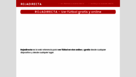What Rojadirecta.futbol website looked like in 2023 (This year)
