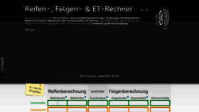 What Reifenrechner.at website looked like in 2023 (This year)