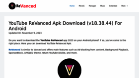 What Revancedapp.download website looked like in 2023 (This year)