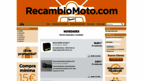 What Recambiomoto.com website looked like in 2023 (This year)