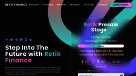 What Retik.com website looked like in 2023 (This year)