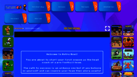 What Retrobowlgo.com website looked like in 2023 (This year)