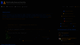 What Retroachievements.org website looked like in 2023 (This year)