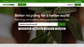What Recyclemax.com website looked like in 2023 (This year)