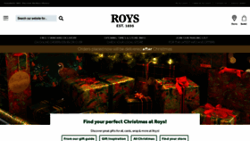 What Roys.co.uk website looked like in 2023 (This year)