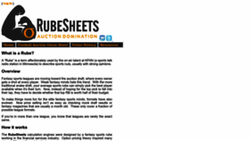 What Rubesheets.com website looks like in 2024 