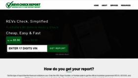 What Revscheckreport.com.au website looks like in 2024 