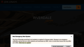 What Riverdalega.gov website looks like in 2024 