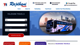 What Rajdhanibus.in website looks like in 2024 