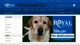 What Royalpetmeds.com website looks like in 2024 