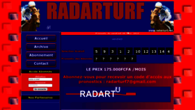 What Radarturf.net website looks like in 2024 