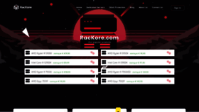 What Rackore.com website looks like in 2024 