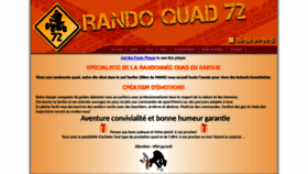 What Randoquad72.fr website looks like in 2024 