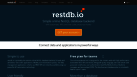 What Restdb.io website looks like in 2024 