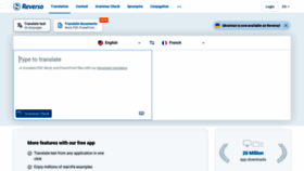 What Reverso.net website looked like in 2024 (1 year ago)