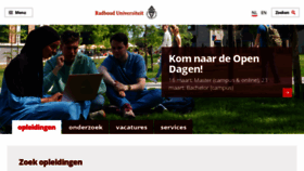 What Ru.nl website looks like in 2024 
