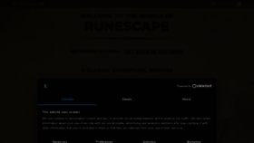 What Runescape.com website looks like in 2024 